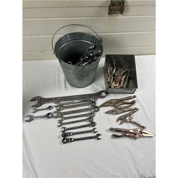 Assorted Wrenches & Vice Grips