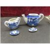 Image 3 : 11 Pieces Blue Willow Miniature Child's Tea Set +