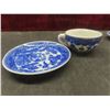 Image 6 : 11 Pieces Blue Willow Miniature Child's Tea Set +