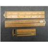 Image 15 : Handmade Canoe 18" Long, Vintage Folding Wood Ruler, Tarp Eyelets, Fish Scale +