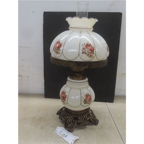 Gone With The Wind Electric Hurricane Parlor Lamp, 19" High