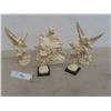 Image 1 : 5 Carved Figurines Tallest 9"