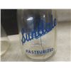 Image 4 : 6 Vintage Glass Milk Bottles: CCC, Standard, City, Sundale Creameries And Milk Caps