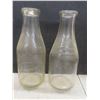 Image 5 : 6 Vintage Glass Milk Bottles: CCC, Standard, City, Sundale Creameries And Milk Caps
