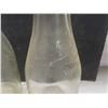 Image 7 : 6 Vintage Glass Milk Bottles: CCC, Standard, City, Sundale Creameries And Milk Caps