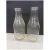 Image 3 : 7 Vintage Milk Bottles: Modern, Turners With Cardboard Caps, Cream Top Spoons And Silver Plated Ger