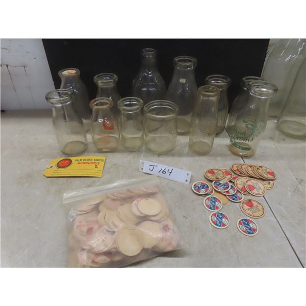 12 Creamer Jars: Crescent, Laurentia With Cardboard Caps