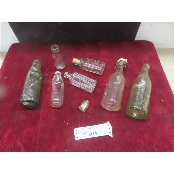 Soda Bottles: C.N. Ballinger, Vosteen, Wild Strawberry, Hires Extract, Non-Caloric Sweetener