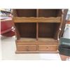 Image 6 : Wood Whatnot Cabinet With 2 Drawers, 25 1/2" x 11 1/2" x 4 1/2"