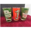 Image 2 : 4 Coca-Cola Glasses, 7 Up, Ginger Ale, Drewrys, Squirrel Peanut Butter, Orange Crush Glasses