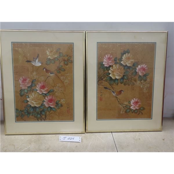 2 Framed Pictures 20" x 16"