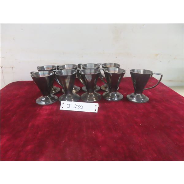9 Vintage Metal Vortex Soda Fountain Paper Cup Holders