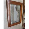 Image 2 : 3 Framed Antique Mirrors, Largest 29" x 17"