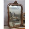 Image 4 : 3 Framed Antique Mirrors, Largest 29" x 17"