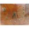 Image 3 : Vintage Burl Wood Slab Wall Clock 24" x 27", Missing Some Numbers & Framed Beveled Mirror 42" x 21"
