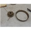 Image 13 : Drawer Hardware, Vintage Radio Tubes, Capacitors, Diodes, Whisk Broom, Cast Good Cook Horseshoe, Oi