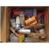 Image 2 : Drawer Hardware, Vintage Radio Tubes, Capacitors, Diodes, Whisk Broom, Cast Good Cook Horseshoe, Oi