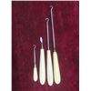 Image 6 : 6 Piece French Ivory Dresser Set, Silhouette Picture 6" Diameter