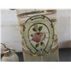 Image 11 : Vintage Perfume Bottles, Candle Holder, Vanity Mirror, Hand-Painted Vase, Bobby Pins And More