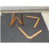 Image 11 : Antique Wood & Brass Mortise Gauge, Boxwood & Brass Combination Folding Rulers