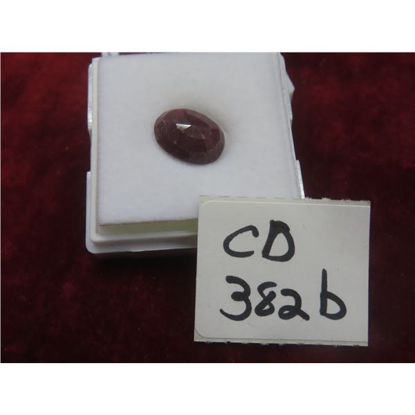 8.0 Ct Natural Ruby, Oval Cut, 10.6 x 13.3 mm