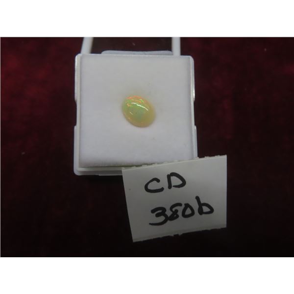 2.1 ct Natural White Fire Opal Cabochon Cut 8.7 × 10.9 mm