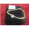 Image 1 : New 18K Gold Plated 4.0 ct Heart Cut Simulated Diamond (CZ) Bracelet Adjustable 6.5"–7.5"