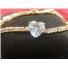 Image 2 : New 18K Gold Plated 4.0 ct Heart Cut Simulated Diamond (CZ) Bracelet Adjustable 6.5"–7.5"