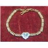 Image 6 : New 18K Gold Plated 4.0 ct Heart Cut Simulated Diamond (CZ) Bracelet Adjustable 6.5"–7.5"