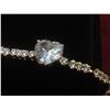 Image 8 : New 18K Gold Plated 4.0 ct Heart Cut Simulated Diamond (CZ) Bracelet Adjustable 6.5"–7.5"