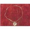 Image 4 : New 18K Gold Plated 30.0 mm Simulated Diamond (CZ) MOM Heart Necklace Chain 19"