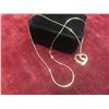 Image 7 : New 18K Gold Plated 30.0 mm Simulated Diamond (CZ) MOM Heart Necklace Chain 19"