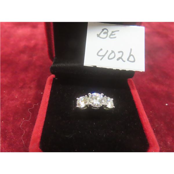 2.00 Ct TW GRA VVS D Moissanite 925 Silver Ring Size 6 – Retail $1,320