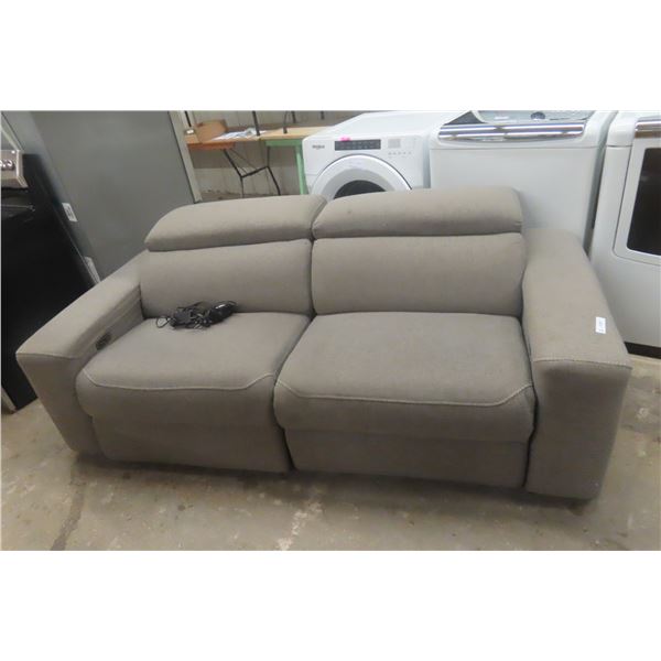 2 Pc Power Recliner Couch 84" Wide