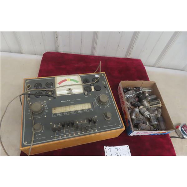 Heathkit Tube Checker Tester With Some Tubes Model TC-2