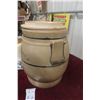 Image 6 : Medalta 5 Gallon Water Cooler Blue Stripe Stoneware Original Lid But Fits With Spigot