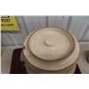 Image 9 : Medalta 5 Gallon Water Cooler Blue Stripe Stoneware Original Lid But Fits With Spigot
