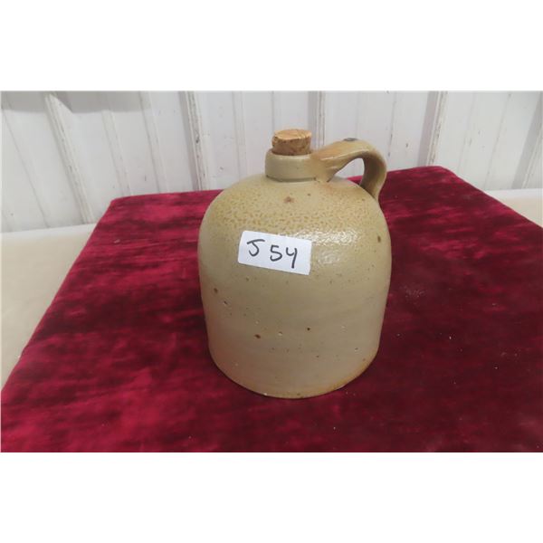 Salt Glazed Stoneware Jug 1 Gallon Turn Of Century