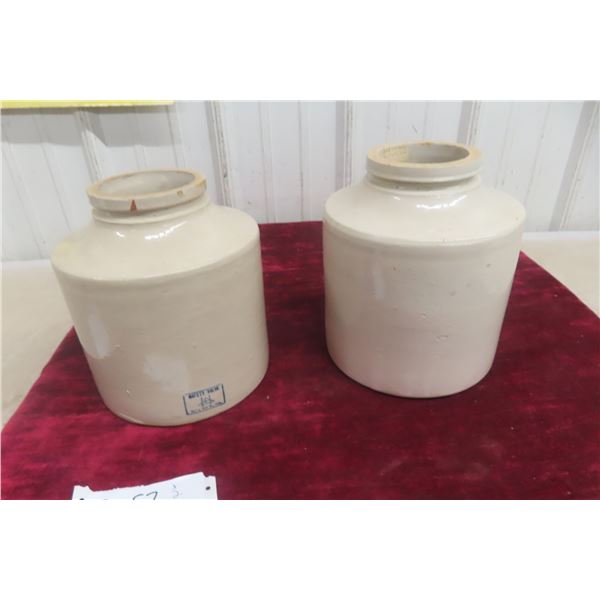 2 Red Wing Stoneware Pickle Crocks
