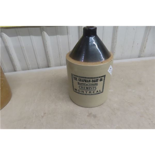 Chapman-Dart Co Montreal 1 Gallon Jug Chemists