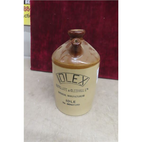 Idlex Chemical MFG Stoneware Jug Bird Ford 1 Gallon