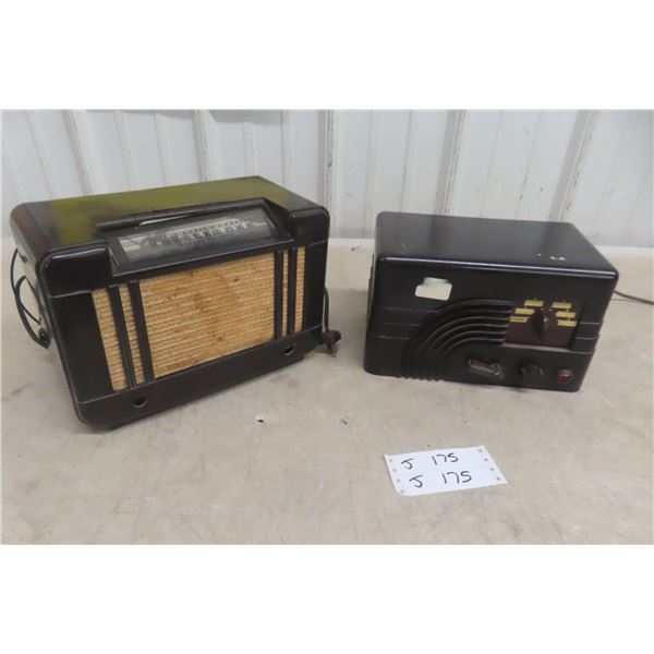 2 Bakelite Radios Northern Electric + Rogers Majestic