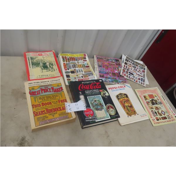 Coca-Cola Price Guide Book + Pepsi-Cola Collectible Book + 1901/1908 Sears/Eatons