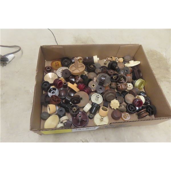 Box Full of Knobx for Vintage Radio - Bakelight