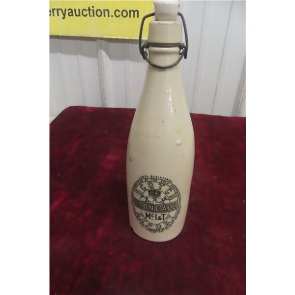 Scotch Stoneware Ginger Beer Stoneware Bottle With Topper