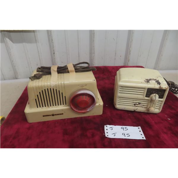 2 Bakelite Radios General Electric And Arvin