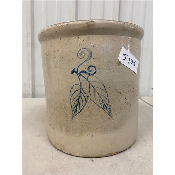 Red Wing 2 Gallon Stoneware Crock Birch Leaf Blue