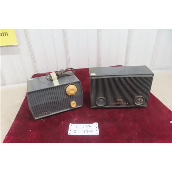 2 Bakelite Radios Both Admiral