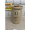 Image 1 : Red Wing 6 Gallon Stoneware Butter Churn With Lid Early 1900