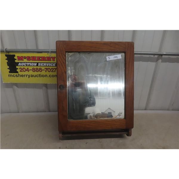 Oak Medicine Cabinet 23 x 18 x 7